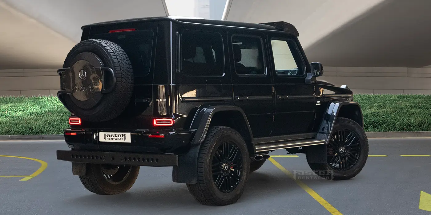 Mercedes G63 4x4 Exterior Rear Side View